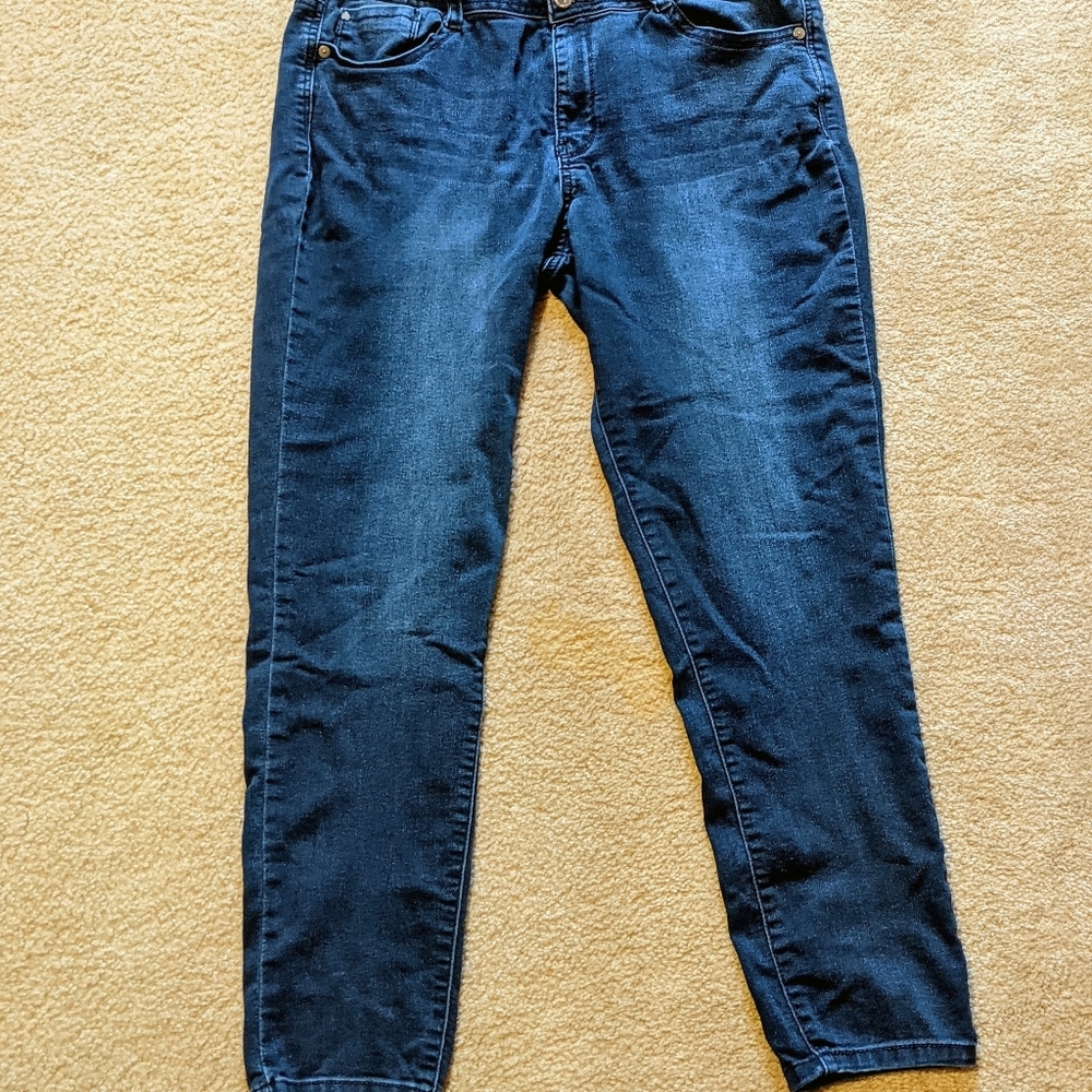 Wallflower Dark Blue Skinny Jeans Size 17
